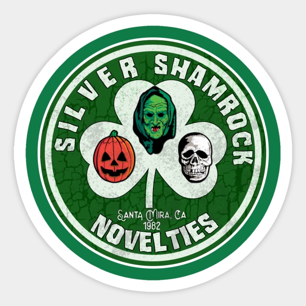 Silver Shamrock Novelties Sticker by EnchantedTikiTees